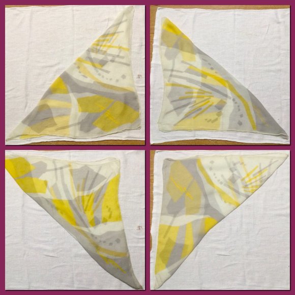 Vtg Mod Sheer Scarf_066 - Picture 4 of 5